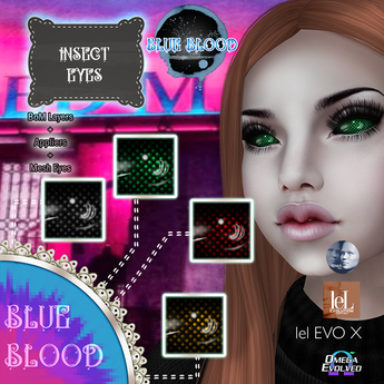 Second Life Marketplace - +Blue Blood+ Insect Eyes BOXED